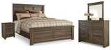 Juararo Dark Brown Panel Bedroom Set by Ashley at Eve Furniture