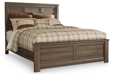Juararo Dark Brown Panel Bedroom Set by Ashley at Eve Furniture