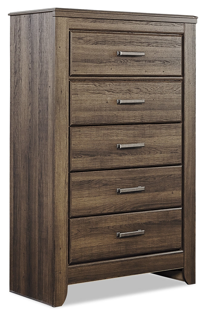 Juararo Dark Brown Poster Bedroom Set by Ashley at Eve Furniture