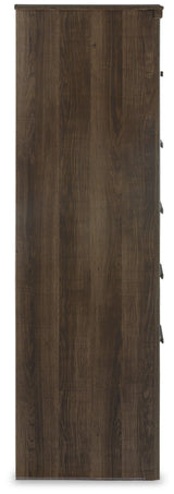 Juararo Dark Brown Poster Bedroom Set by Ashley at Eve Furniture