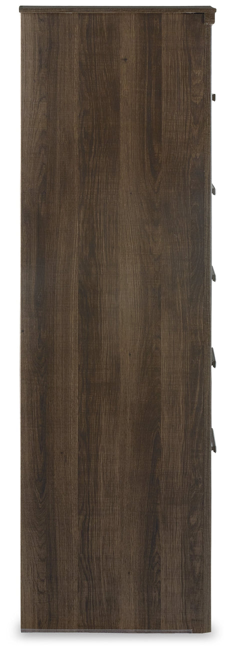 Juararo Dark Brown Poster Bedroom Set by Ashley at Eve Furniture
