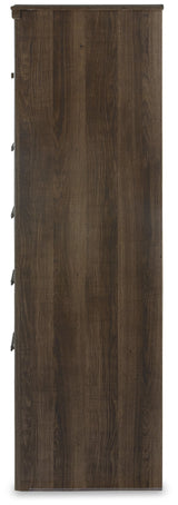 Juararo Dark Brown Poster Bedroom Set by Ashley at Eve Furniture