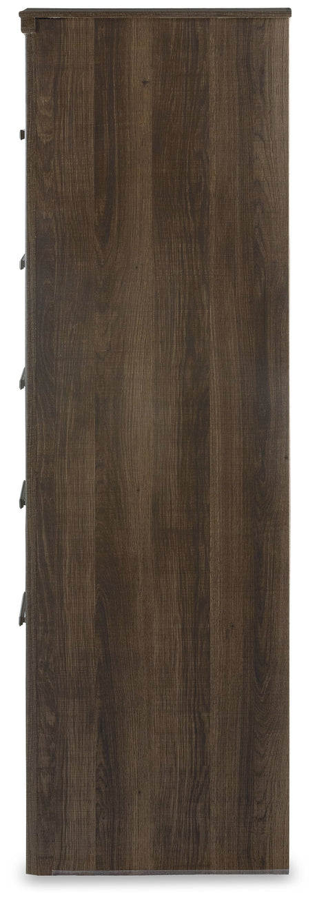 Juararo Dark Brown Poster Bedroom Set by Ashley at Eve Furniture