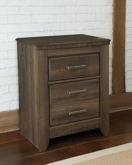 Juararo Dark Brown Poster Bedroom Set by Ashley at Eve Furniture