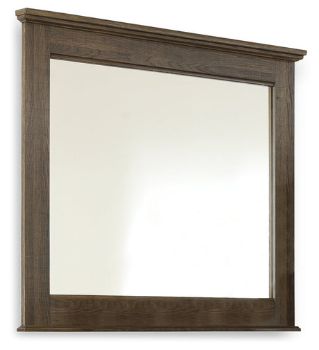 Juararo Dark Brown Poster Bedroom Set by Ashley at Eve Furniture