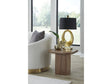 Juba Mongoose Walnut End Table by Modus Furniture at Eve Furniture