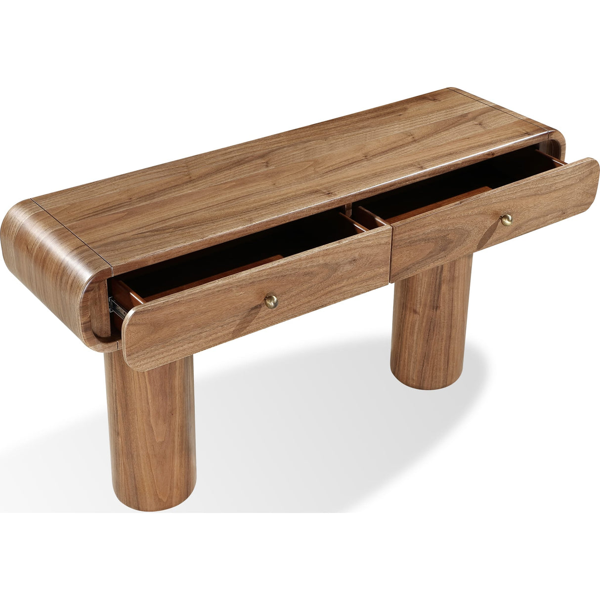Juba Walnut Console Table in Mongoose by Modus Furniture at Eve Furniture