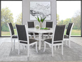 Judd Pearl White and Gray Dining Side Chair, Set of 2 by Coaster at Eve Furniture
