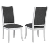 Judd Pearl White and Gray Dining Side Chair, Set of 2 by Coaster at Eve Furniture