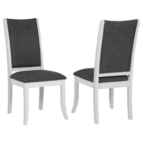 Judd Pearl White and Gray Dining Side Chair, Set of 2 by Coaster at Eve Furniture
