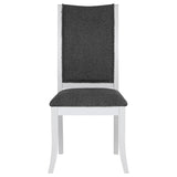 Judd Pearl White and Gray Dining Side Chair, Set of 2 by Coaster at Eve Furniture
