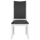 Judd Pearl White and Gray Dining Side Chair, Set of 2 by Coaster at Eve Furniture