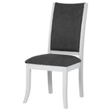 Judd Pearl White and Gray Dining Side Chair, Set of 2 by Coaster at Eve Furniture