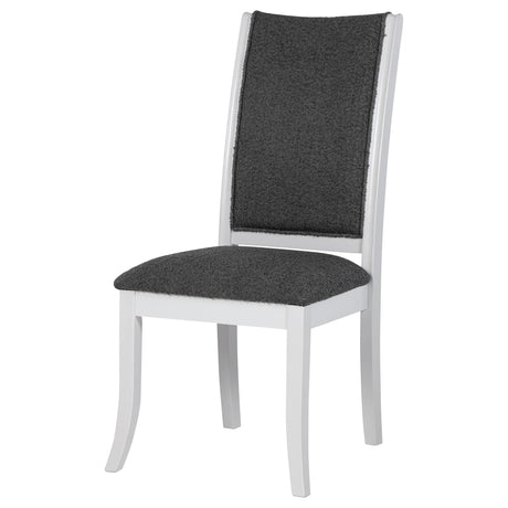 Judd Pearl White and Gray Dining Side Chair, Set of 2 by Coaster at Eve Furniture