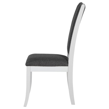 Judd Pearl White and Gray Dining Side Chair, Set of 2 by Coaster at Eve Furniture