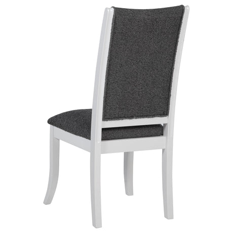 Judd Pearl White and Gray Dining Side Chair, Set of 2 by Coaster at Eve Furniture