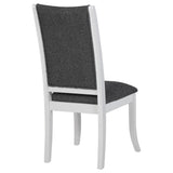 Judd Pearl White and Gray Dining Side Chair, Set of 2 by Coaster at Eve Furniture