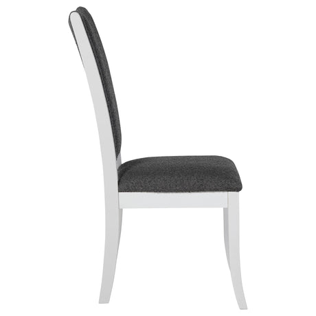 Judd Pearl White and Gray Dining Side Chair, Set of 2 by Coaster at Eve Furniture