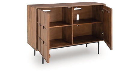 Juddins Brown Accent Cabinet by Ashley at Eve Furniture