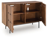 Juddins Brown Accent Cabinet by Ashley at Eve Furniture