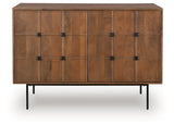 Juddins Brown Accent Cabinet by Ashley at Eve Furniture