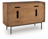 Juddins Brown Accent Cabinet by Ashley at Eve Furniture