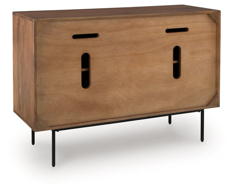 Juddins Brown Accent Cabinet by Ashley at Eve Furniture