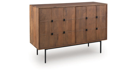 Juddins Brown Accent Cabinet by Ashley at Eve Furniture