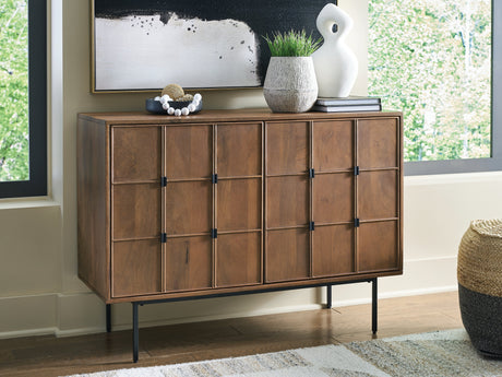 Juddins Brown Accent Cabinet by Ashley at Eve Furniture