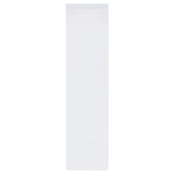 Jude 3-shelf Media Tower With Storage Cabinet White High Gloss