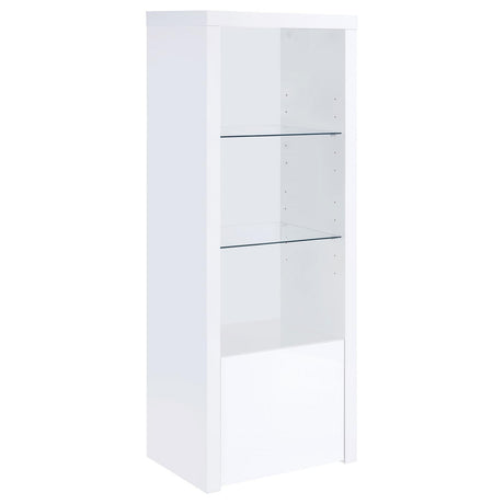 Jude White High Gloss 3-piece Entertainment Center With 71" TV Stand by Coaster at Eve Furniture