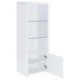 Jude White High Gloss 3-piece Entertainment Center With 71" TV Stand by Coaster at Eve Furniture