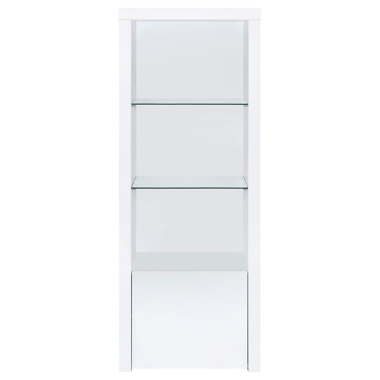 Jude White High Gloss 3-piece Entertainment Center With 71" TV Stand by Coaster at Eve Furniture