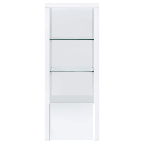 Jude White High Gloss 3-piece Entertainment Center With 71" TV Stand by Coaster at Eve Furniture
