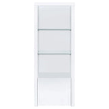 Jude White High Gloss 3-piece Entertainment Center With 71" TV Stand by Coaster at Eve Furniture