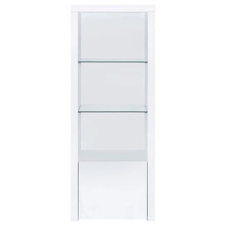 Jude White High Gloss 3-piece Entertainment Center With 71" TV Stand by Coaster at Eve Furniture