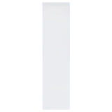 Jude White High Gloss 3-shelf Media Tower With Storage Cabinet by Coaster at Eve Furniture