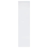 Jude White High Gloss 3-shelf Media Tower With Storage Cabinet by Coaster at Eve Furniture