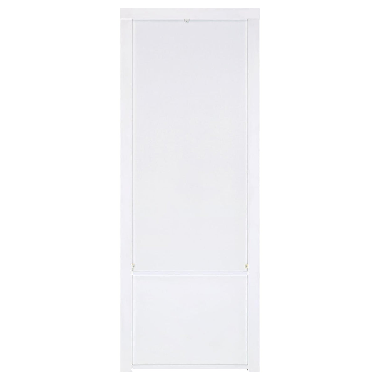 Jude White High Gloss 3-shelf Media Tower With Storage Cabinet by Coaster at Eve Furniture