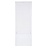 Jude White High Gloss 3-shelf Media Tower With Storage Cabinet by Coaster at Eve Furniture
