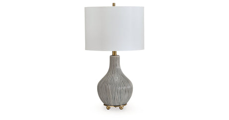 Judlen Gray/Gold Finish Table Lamp by Ashley at Eve Furniture