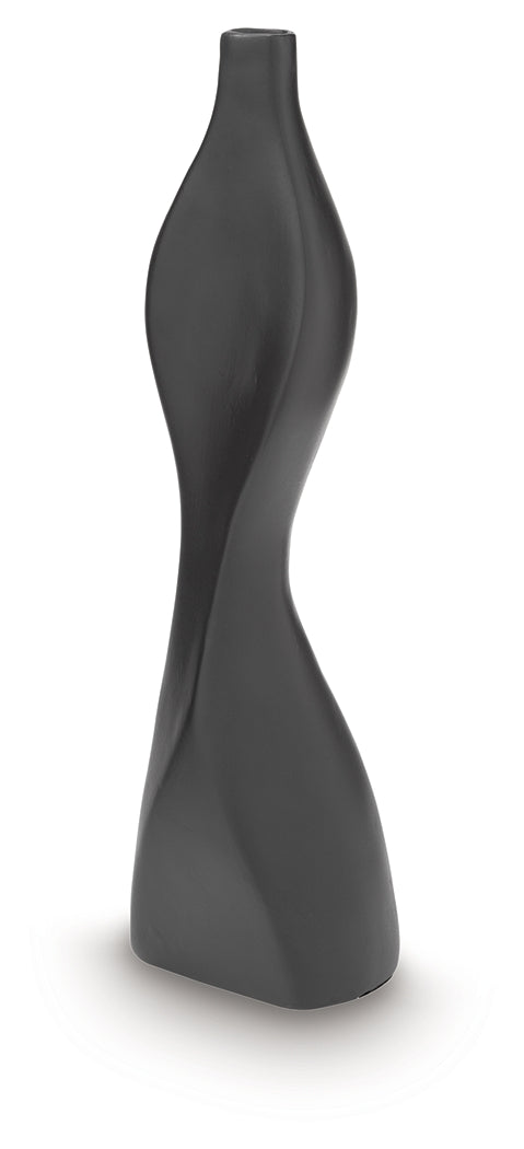 Judsen Black Vase by ASHLEY FURNITURE at Eve Furniture