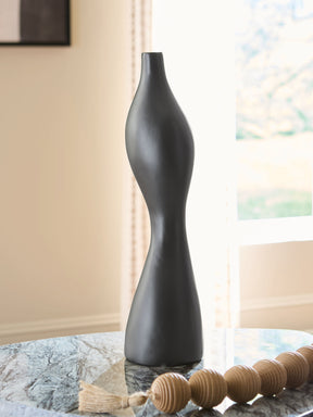 Judsen Black Vase by ASHLEY FURNITURE at Eve Furniture