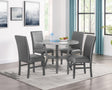 Judson Glitter Gray 5-Piece Dining Set by Crown Mark at Eve Furniture