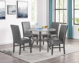 Judson Glitter Gray 5-Piece Dining Set by Crown Mark at Eve Furniture