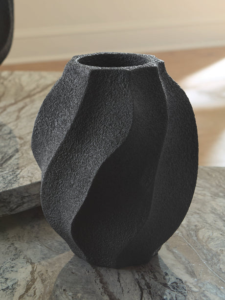 Judworth Black Vase by Ashley at Eve Furniture