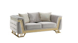Judy Beige Living Room Set by Cosmos Furniture at Eve Furniture