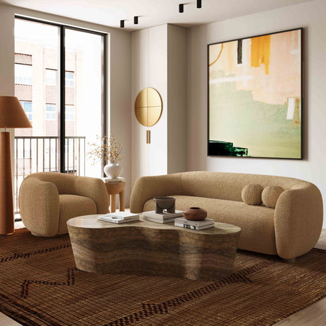Judy Boucle Swivel Chair by TOV Furniture at Eve Furniture
