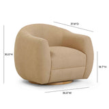 Judy Boucle Swivel Chair by TOV Furniture at Eve Furniture