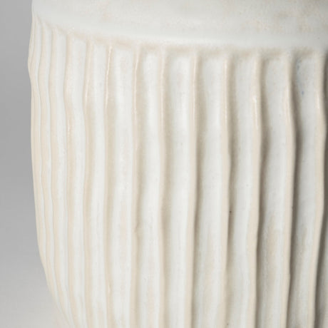 Judy Large Eggshell Ceramic Vase by Mercana at Eve Furniture